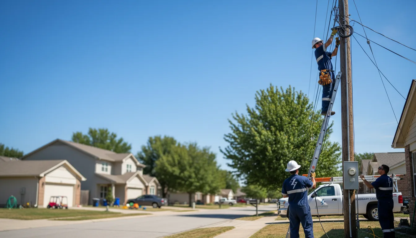 Residential electrician providing installation services in Saginaw, MN